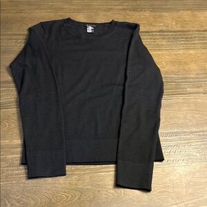 Theory black wool sweater
